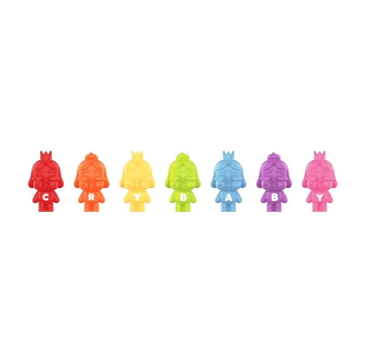 Pop Mart Pop Bean Crybaby Mini Figure Rainbow Set