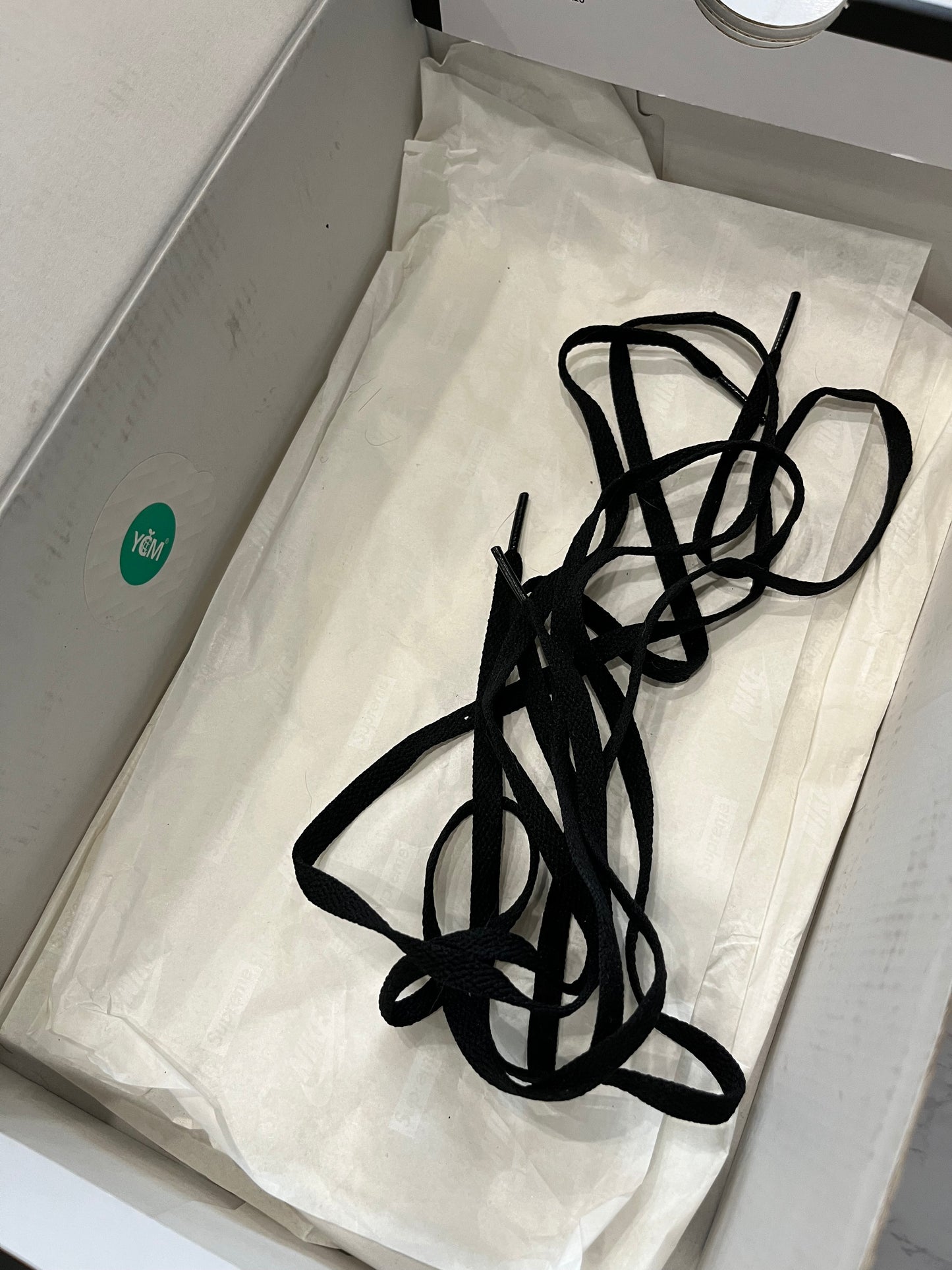 Supreme x Air Force 1 Low Box Logo - Black PRE-OWNED