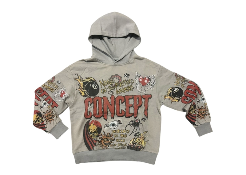 Concept Graffiti Grey Hoodie