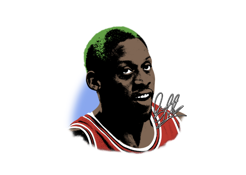 Rodman - MVP Stats- Vintage