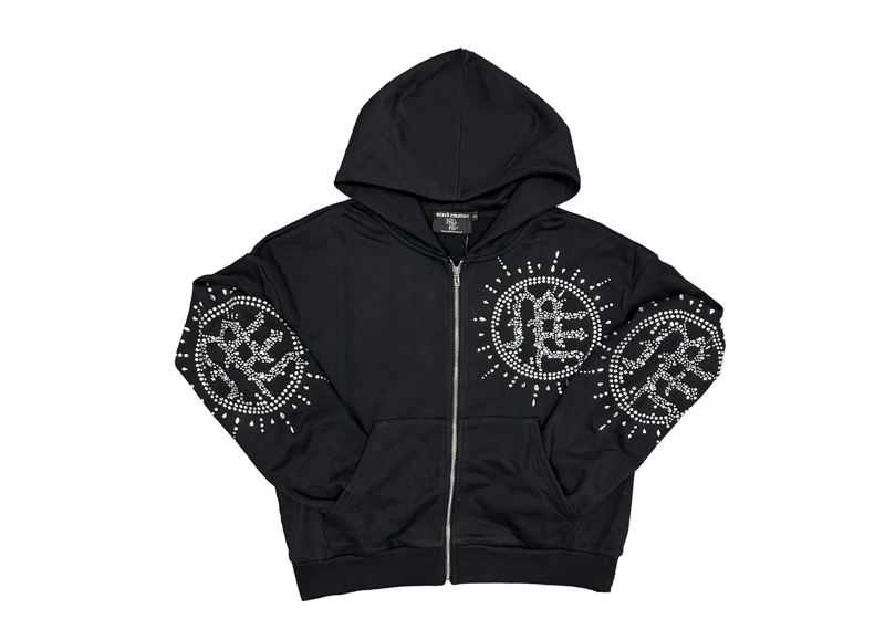 Mixed Emotions Eclipse Black Rhinestone Hoodie
