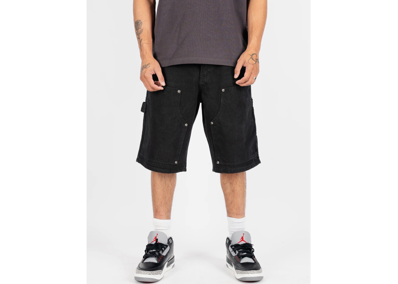 Baggy Carpenter Jorts Black