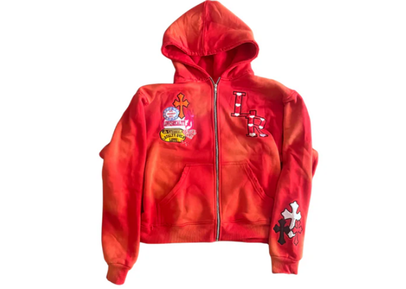 Loves Reality Wash Red Zip Up