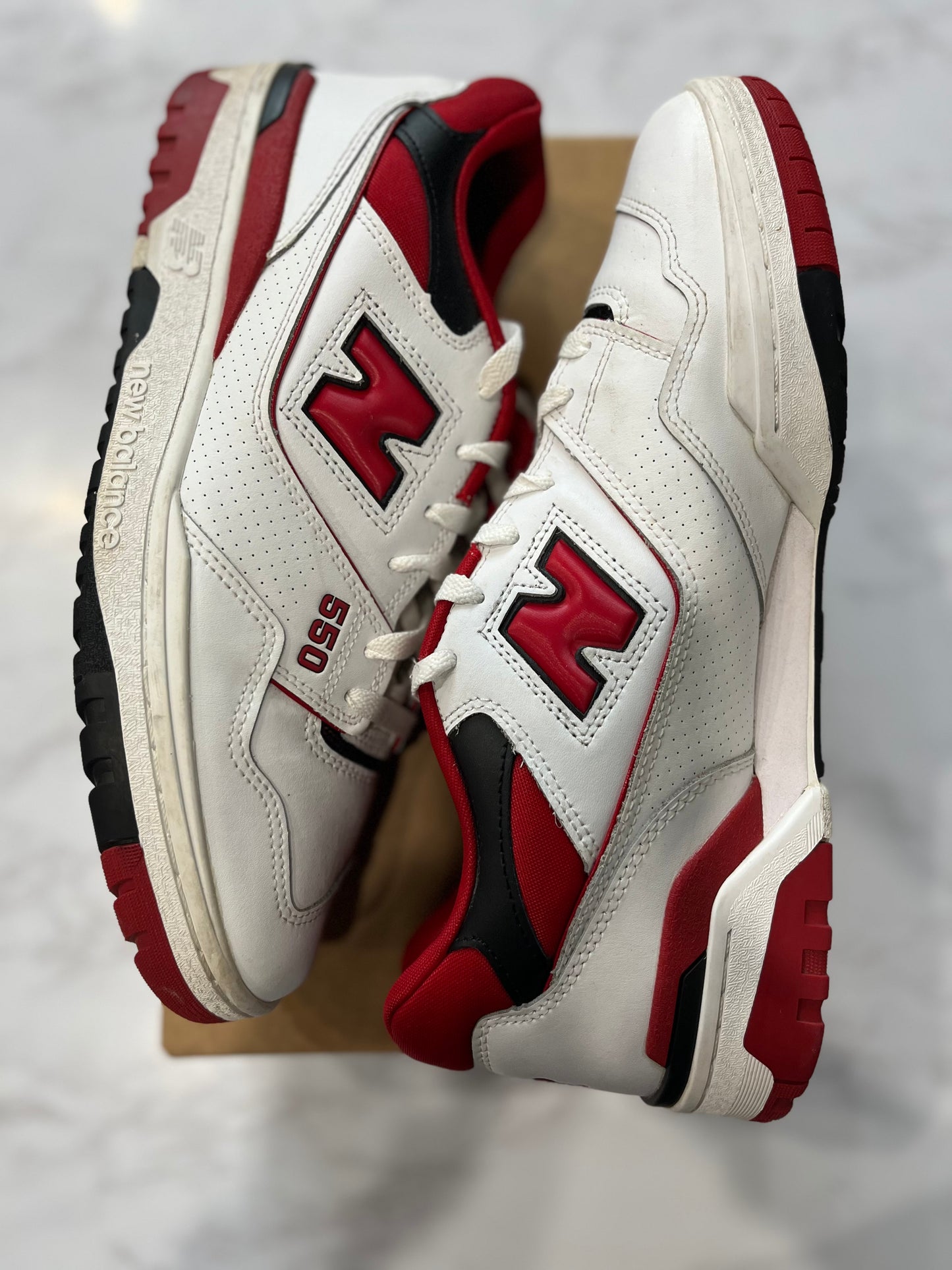 New Balance 550 White Team Red PRE-OWNED