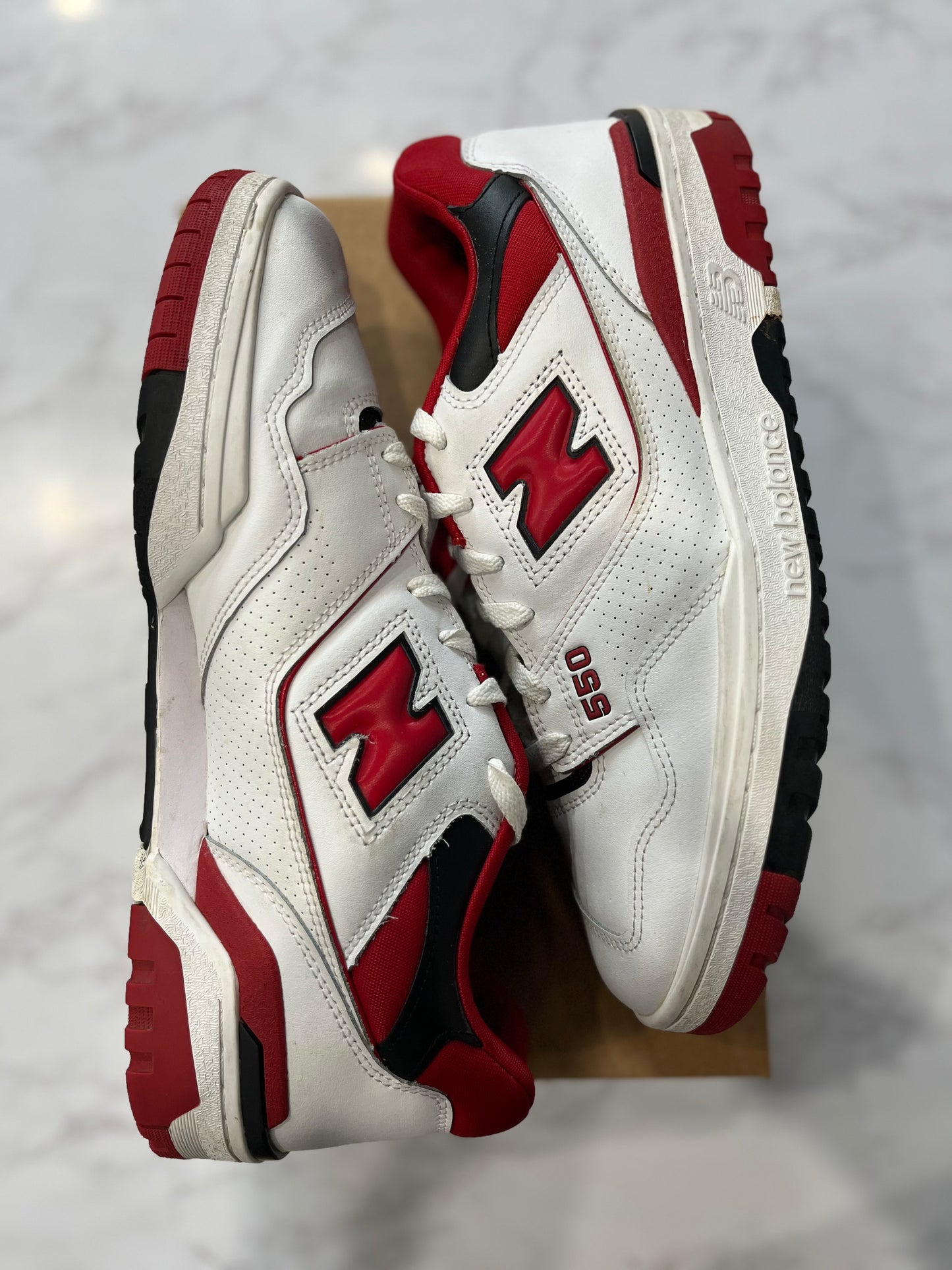 New Balance 550 White Team Red PRE-OWNED