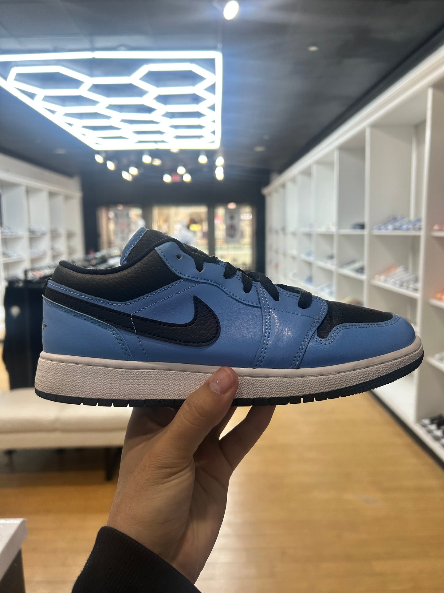 Jordan 1 Low GS University Blue Black PRE-OWNED