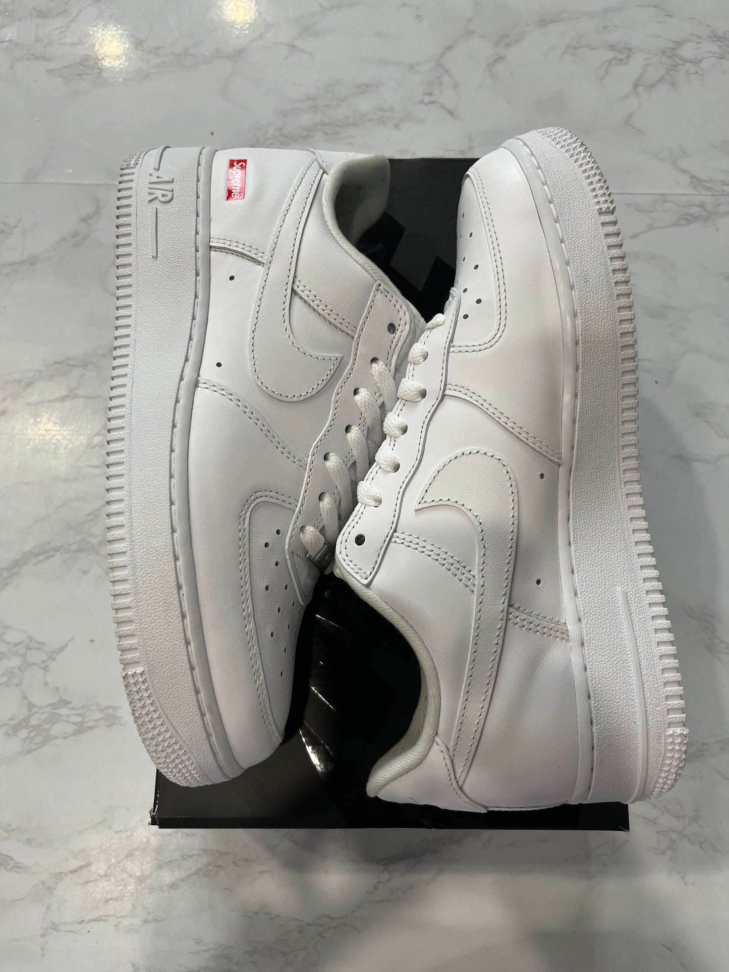 Supreme x Air Force 1 Low Box Logo - White Pre Owned