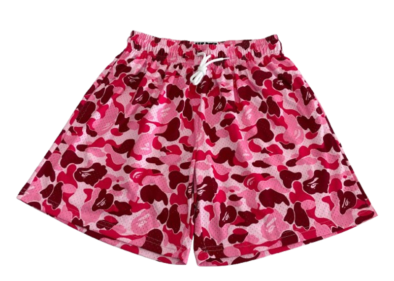 Heatz Studio Pink Camo Mesh Shorts