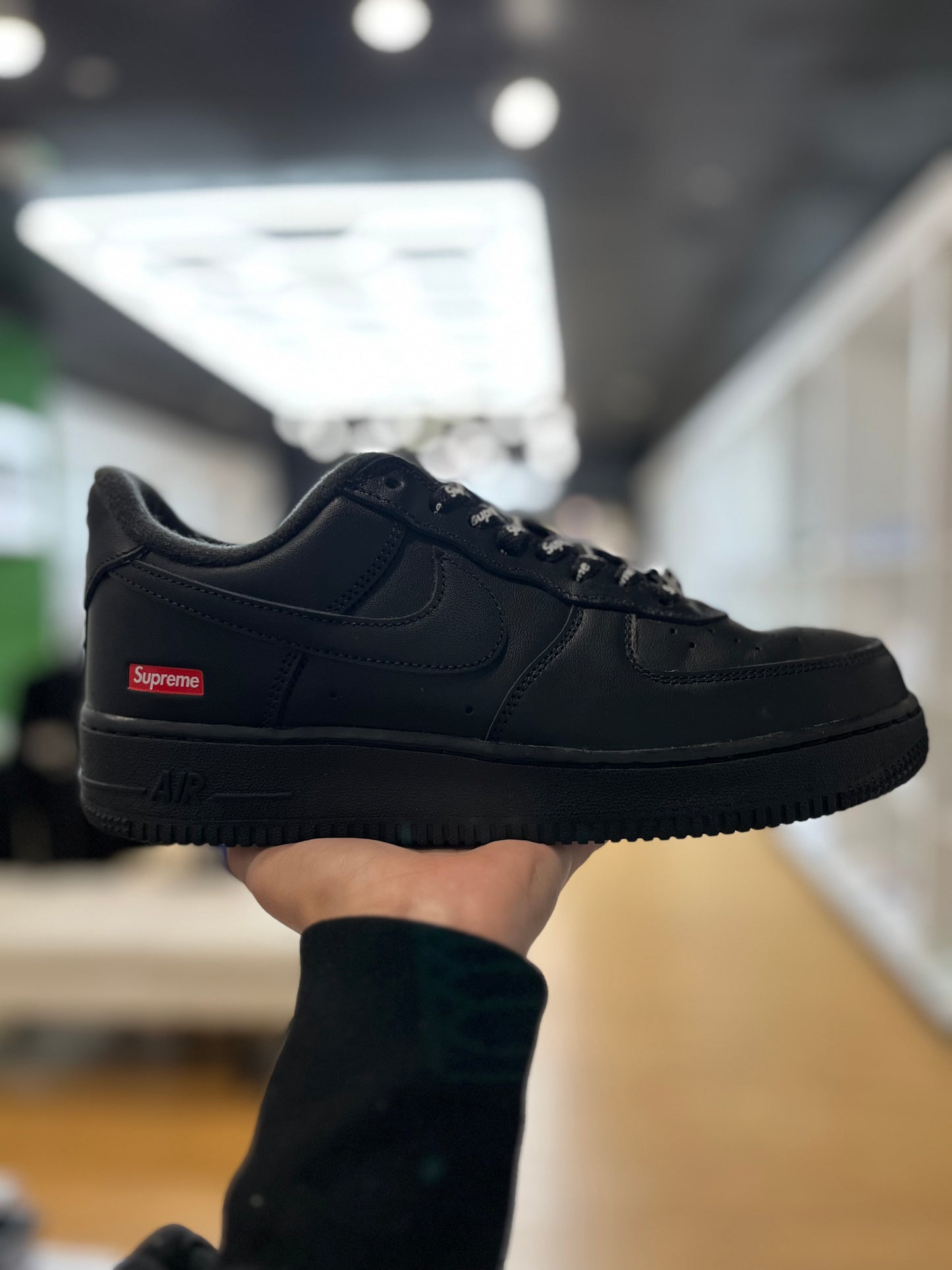 Supreme x Air Force 1 Low Box Logo - Black PRE-OWNED