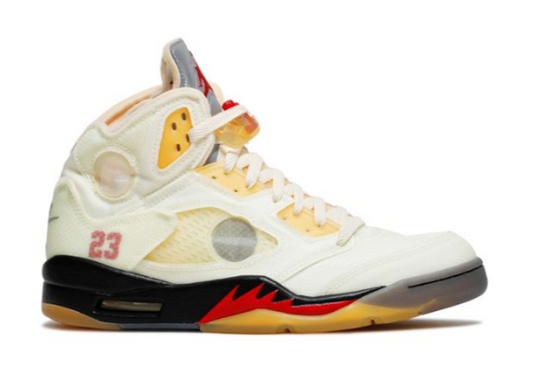 Off White X Jordan 5 SP Sail PRE-OWNED