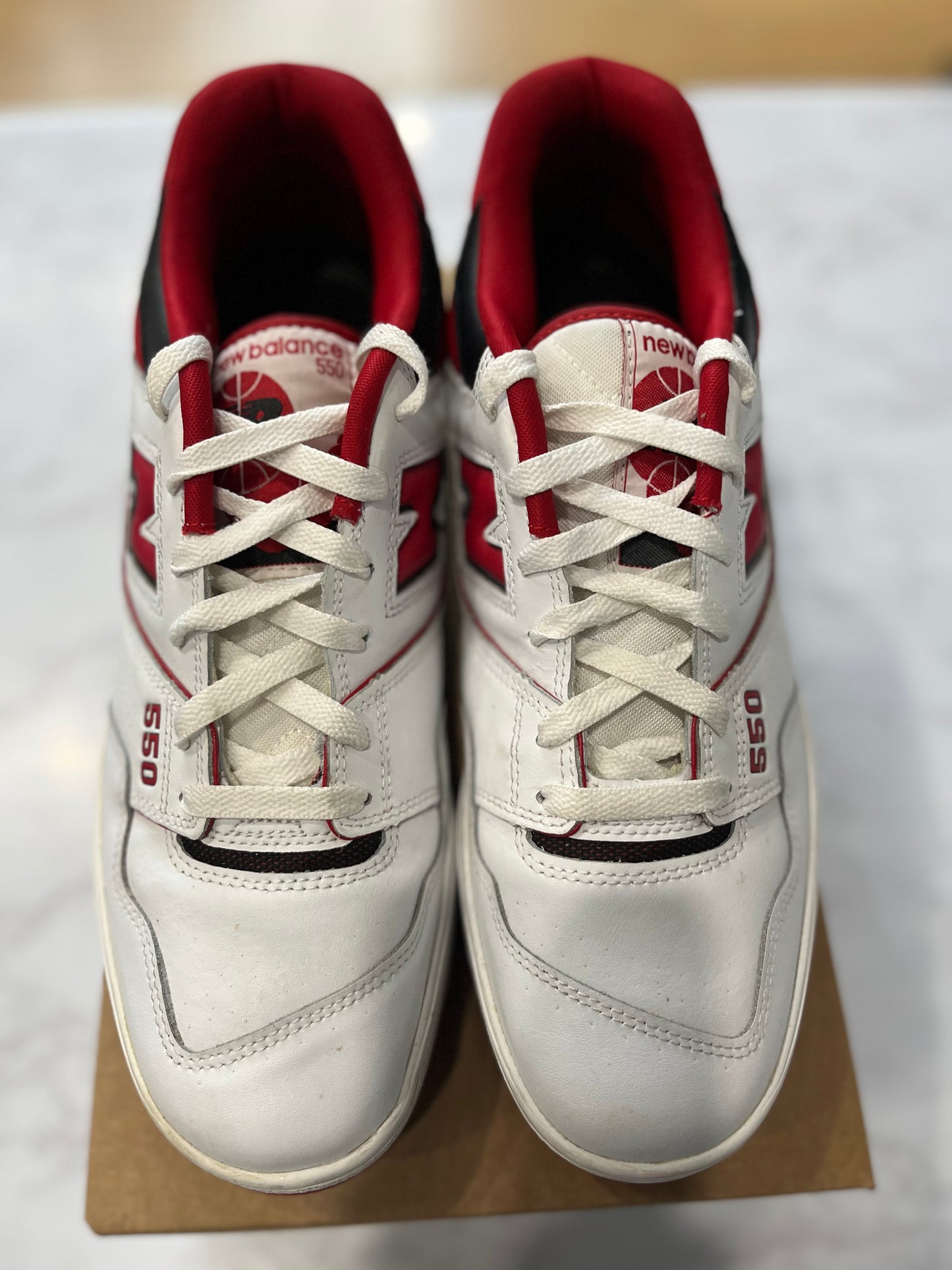 New Balance 550 White Team Red PRE-OWNED