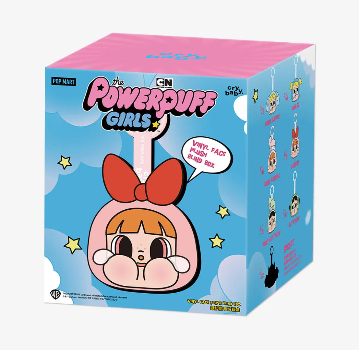 Pop Mart CryBaby x Powerpuff Girls Series Vinyl Face Plush Sealed Case (1 UNIT)