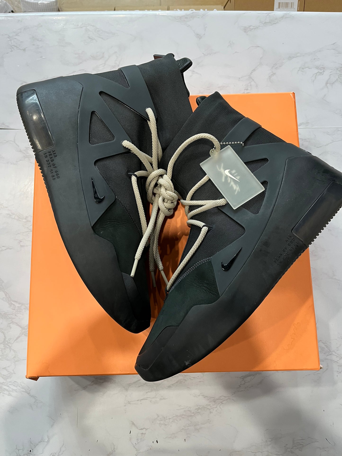 Air Fear of God 1 Triple Black PRE-OWNED
