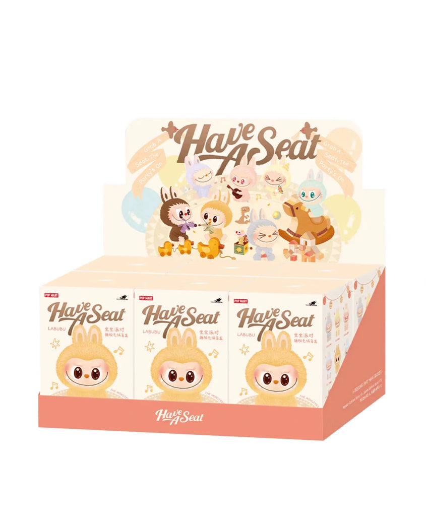 Pop Mart Labubu The Monsters Have a Seat Vinyl Plush Sealed Case (1UNIT)