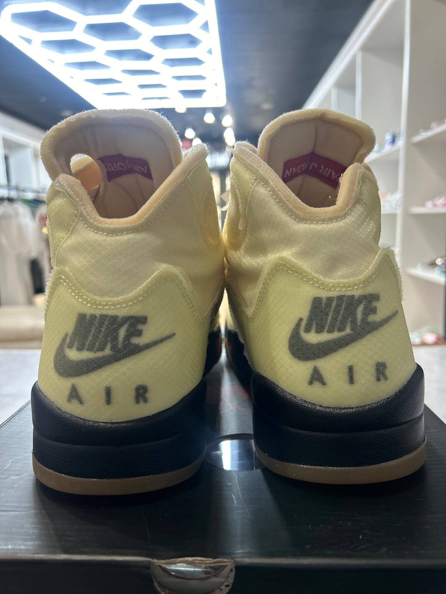 Off White X Jordan 5 SP Sail PRE-OWNED