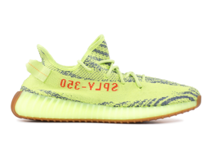 Yeezy Boost 350 V 2 Semi Frozen Yellow PRE-OWNED