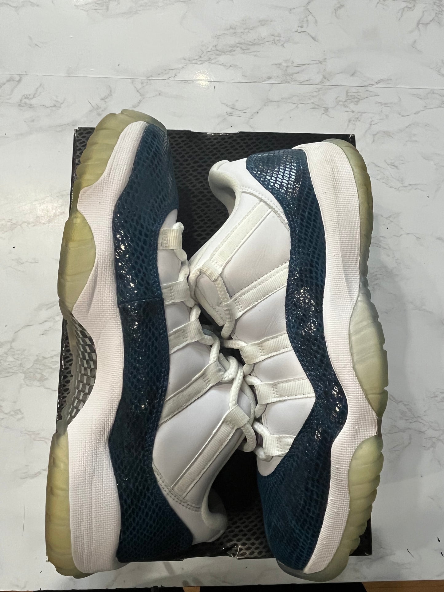 Jordan 11 Retro Low Navy Snakeskin 2019 PRE-OWNED