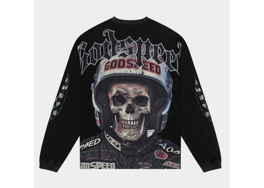 CrashOut LS T-shirt (Black Wash)