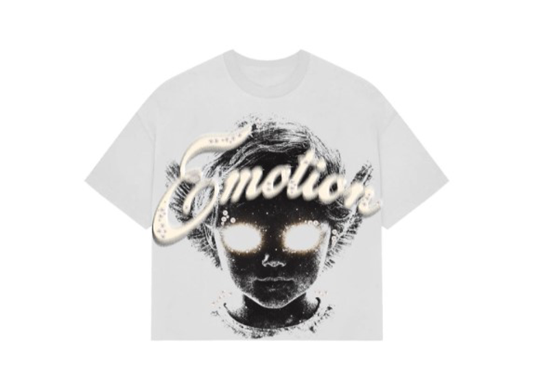 Mixed Emotions White Pearl Cropped Tee