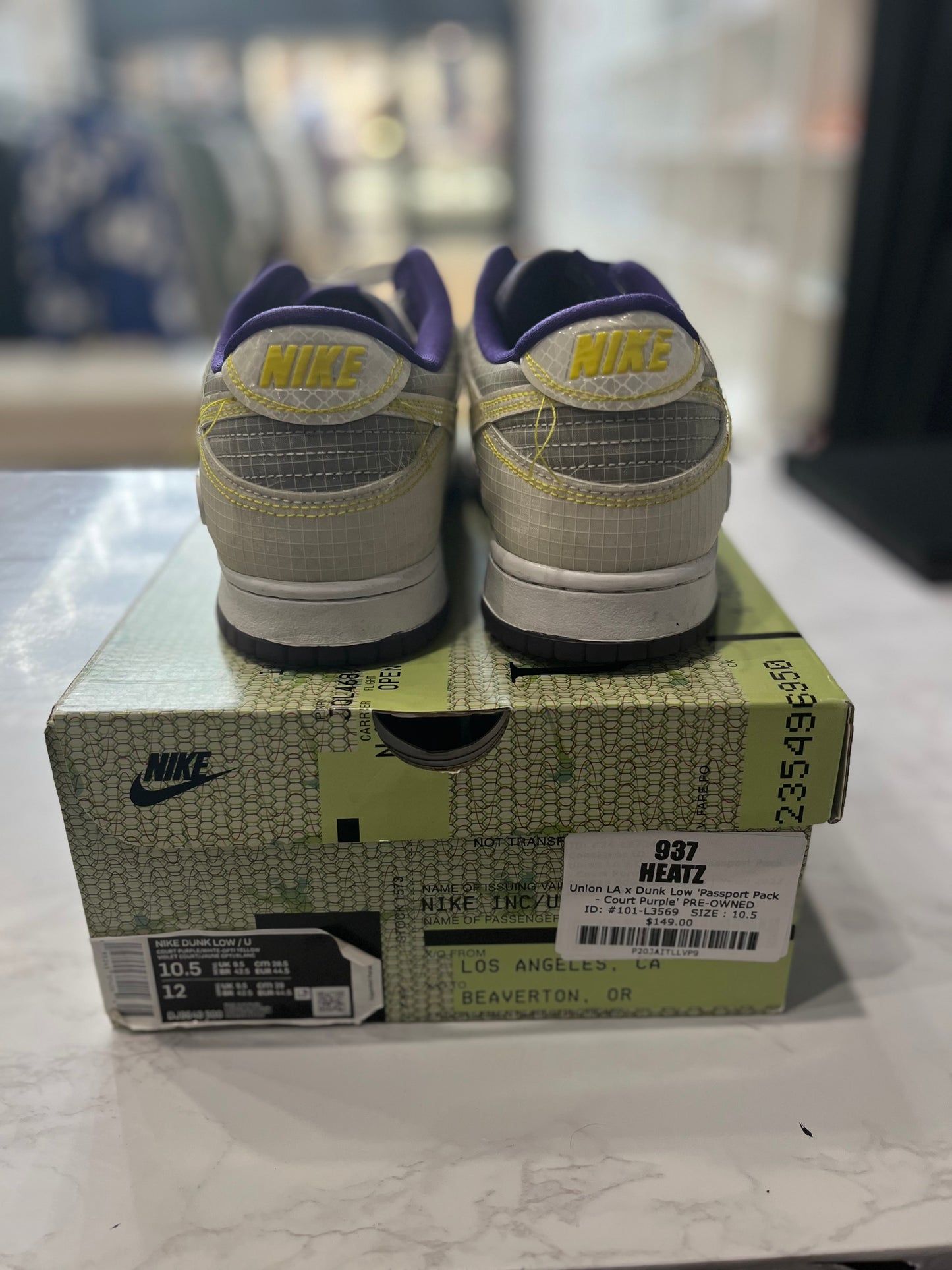 Union LA x Dunk Low Passport Pack - Court Purple PRE-OWNED