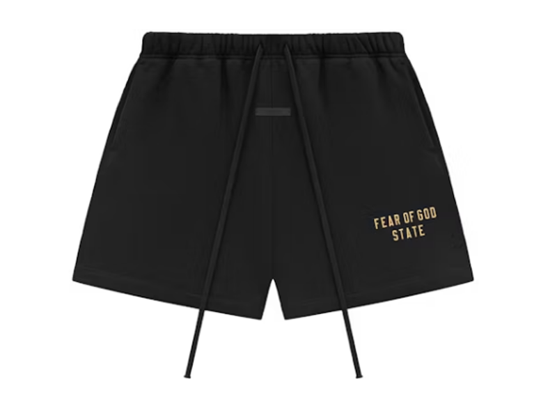 Fear of God Essentials Fleece Soccer Short Black