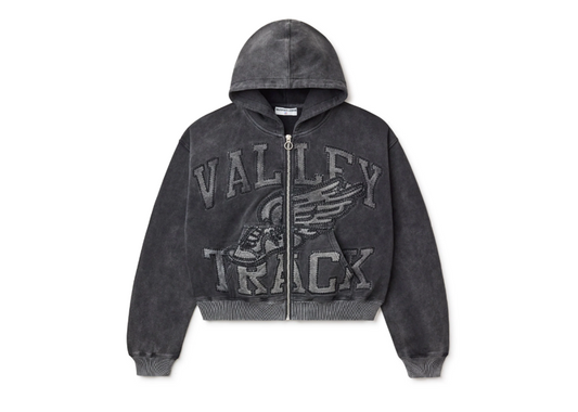 Vale Forever Black Cat Zip up Hoodie