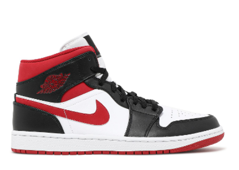 Jordan 1 Mid Black Gym Red PRE-OWNED