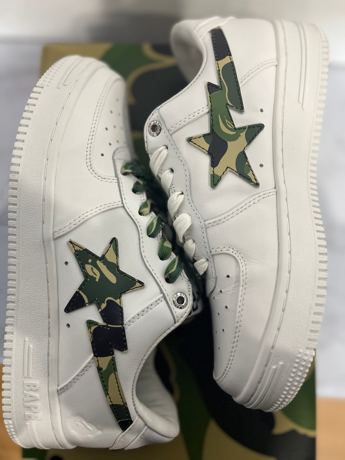 A Bathing Ape Bape Sta Low Camo Green PRE-OWNED