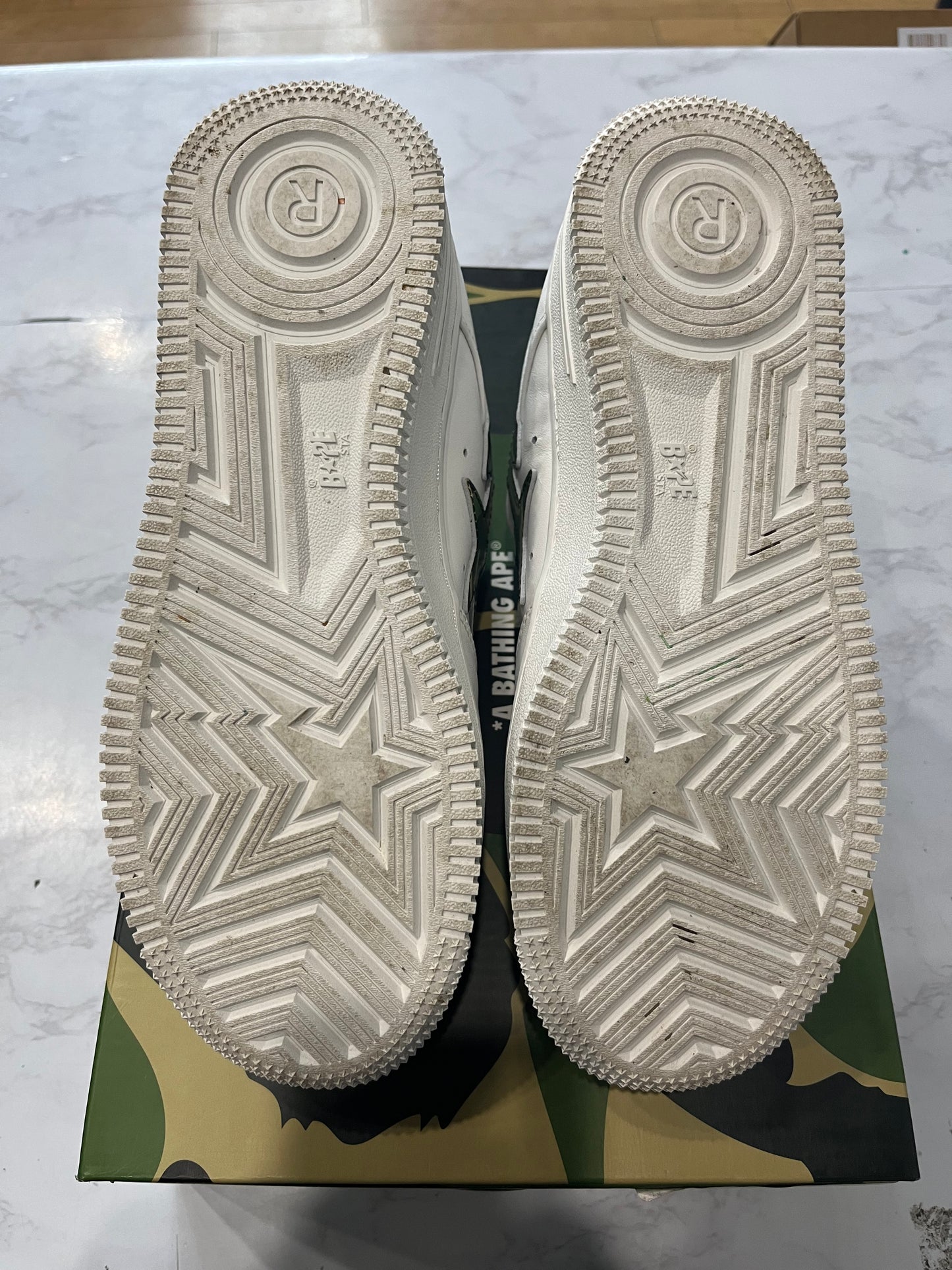 A Bathing Ape Bape Sta Low Camo Green PRE-OWNED