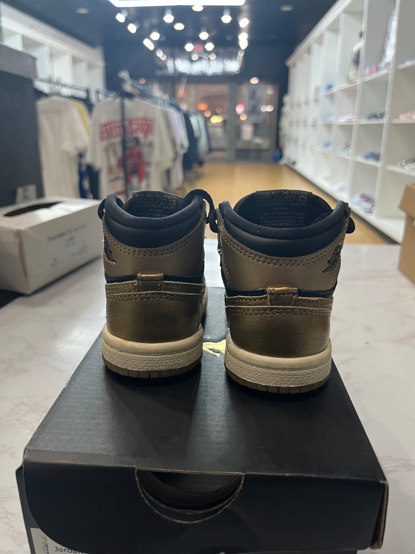 Jordan 1 Retro High OG TD Black Metallic Gold PRE-OWNED