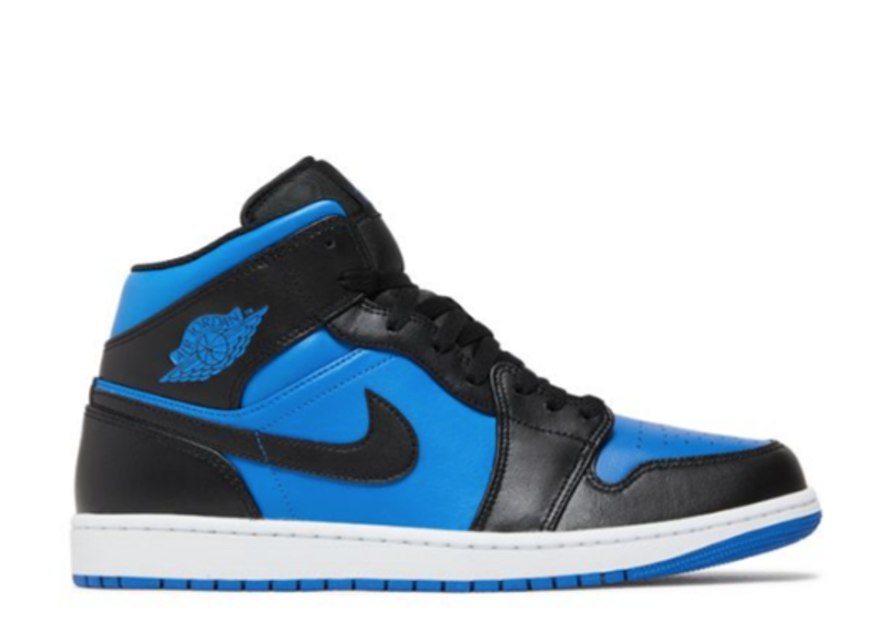 Jordan 1 Mid Black Royal Blue PRE-OWNED