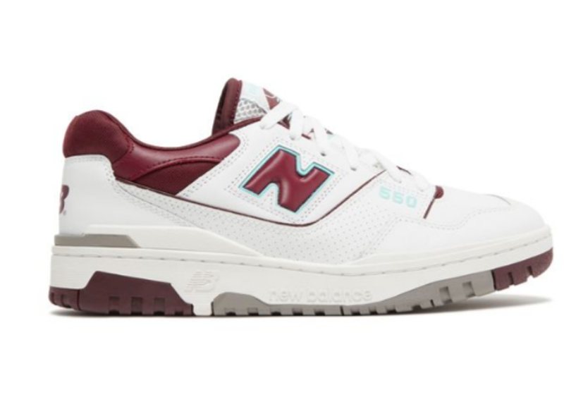 New Balance 550 Burgundy Turquoise  PRE-OWNED