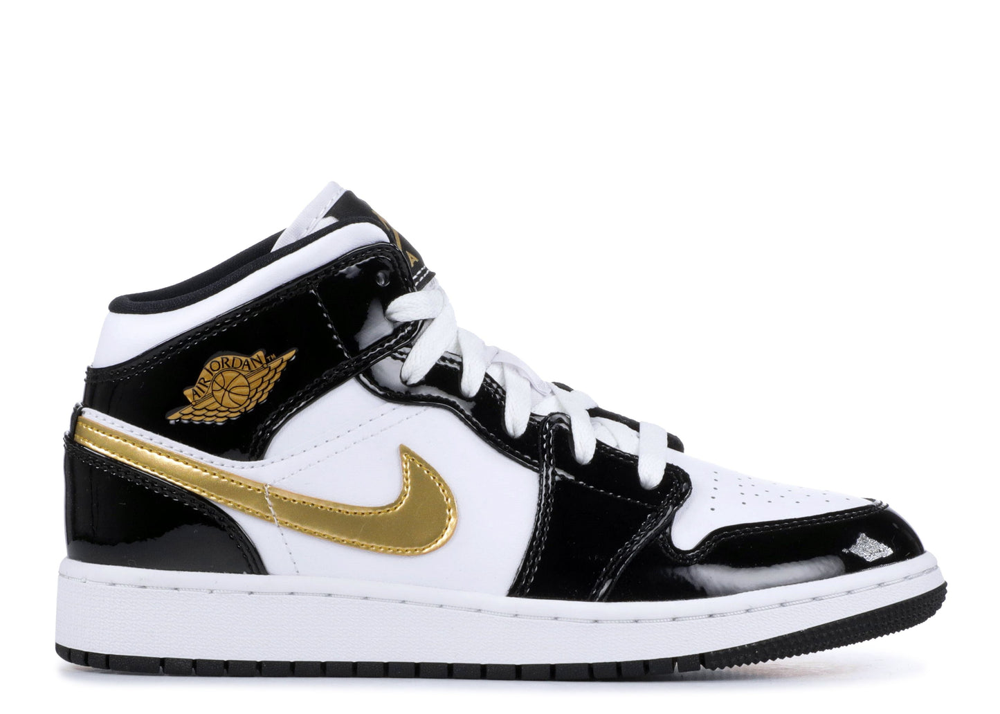 Air Jordan 1 Mid SE GS Black Gold