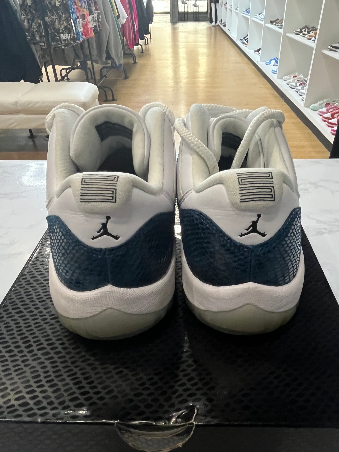 Jordan 11 Retro Low Navy Snakeskin 2019 PRE-OWNED