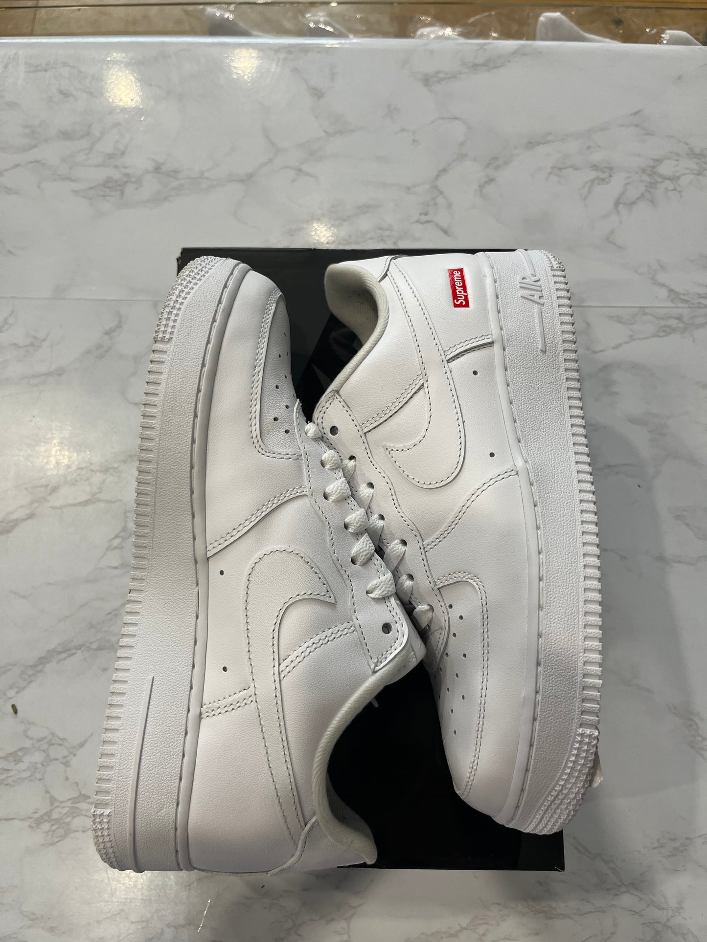 Supreme x Air Force 1 Low Box Logo - White Pre Owned
