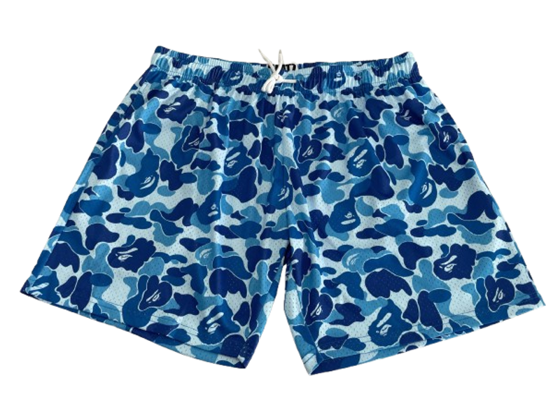 Heatz Studio Blue Camo Mesh Shorts