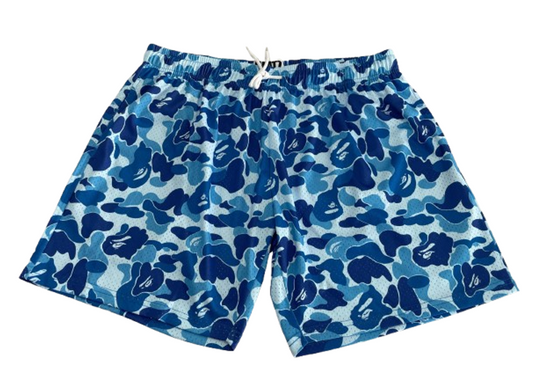 Heatz Studio Blue Camo Mesh Shorts