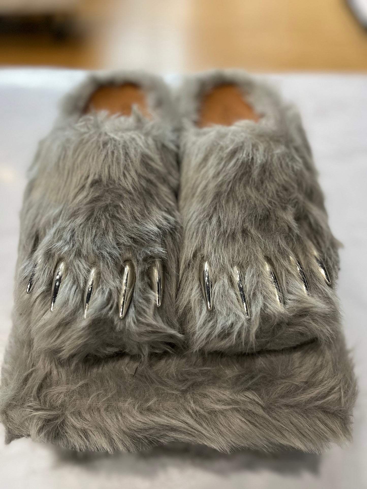 Bravest Studios Bear Claw Mule Grey PRE-OWNED