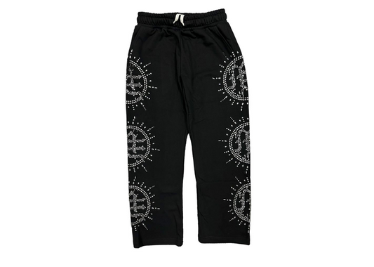 Mixed Emotion Eclipse Black Rhinestone Sweats