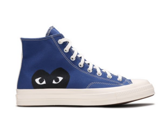 Comme des Garcons PLAY x Chuck 70 High Blue Quartz PRE-OWNED