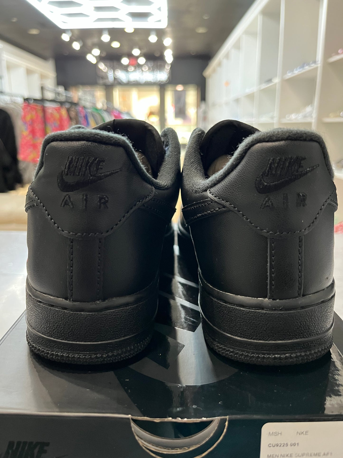 Supreme x Air Force 1 Low Box Logo - Black PRE-OWNED