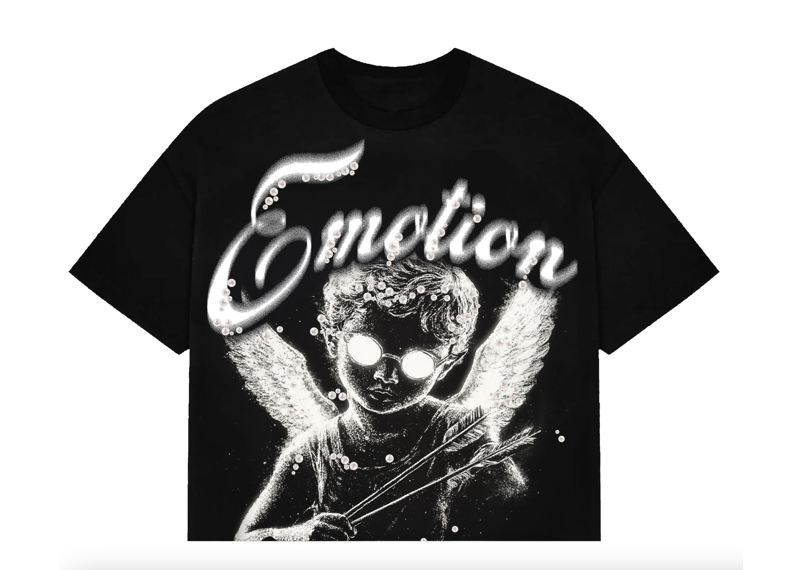 Mixed Emotions Black Pearl Cropped Tee