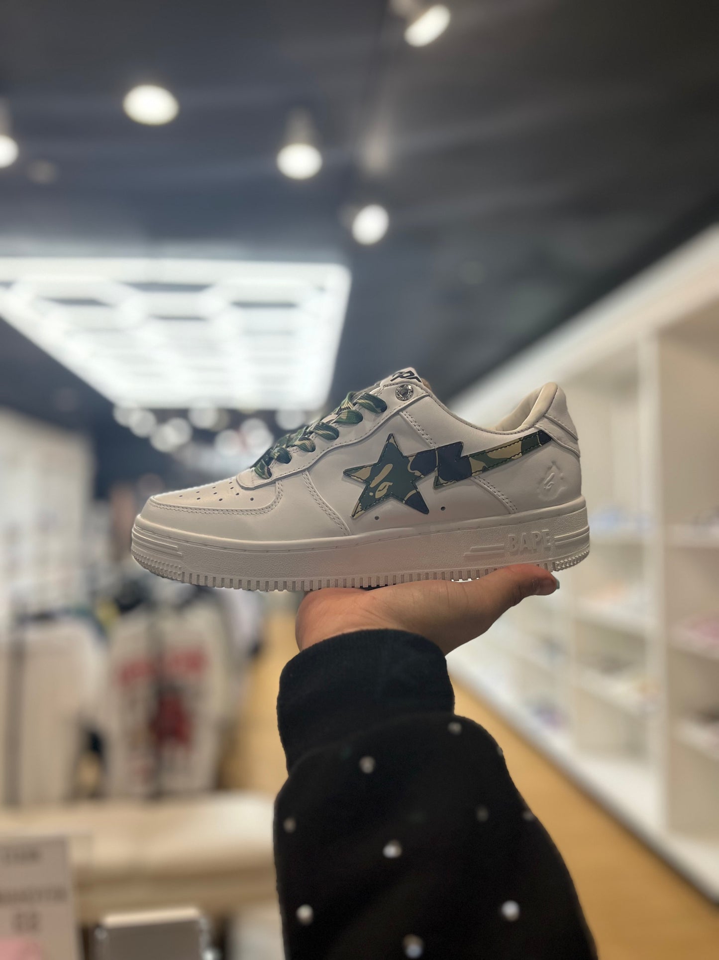 A Bathing Ape Bape Sta Low Camo Green PRE-OWNED