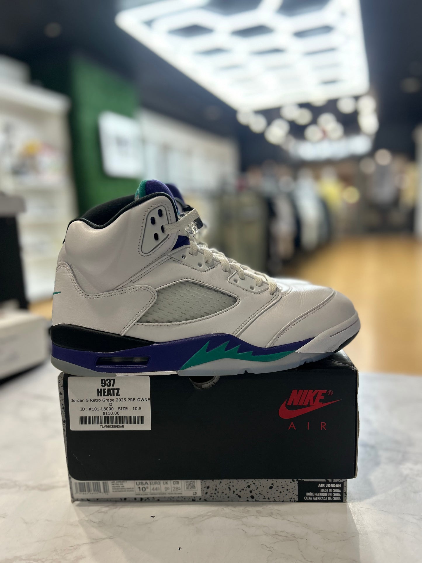 Jordan 5 Retro Grape 2025 PRE-OWNED