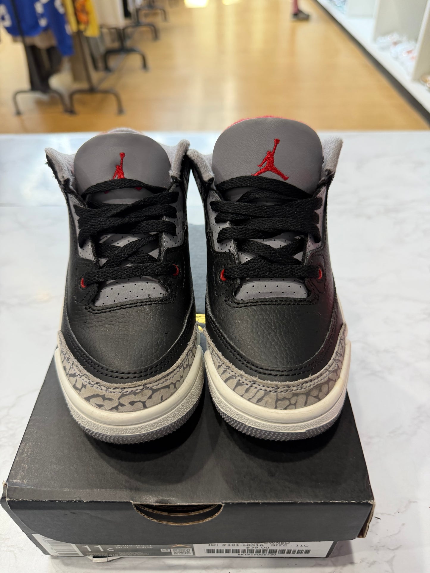 Jordan 3 Retro OG PS Black Cement 2024 PRE-OWNED