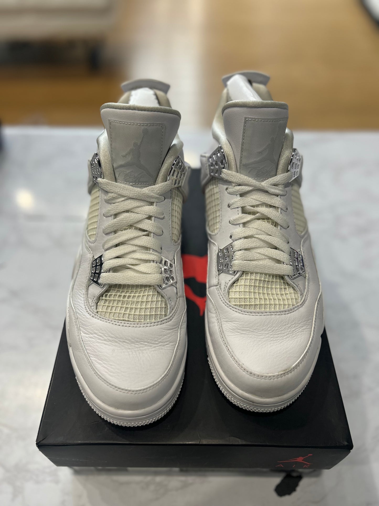 JORDAN 4 RETRO PURE MONEY PRE-OWNED
