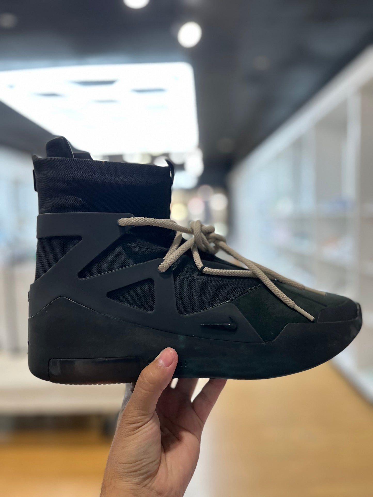 Air Fear of God 1 Triple Black PRE-OWNED