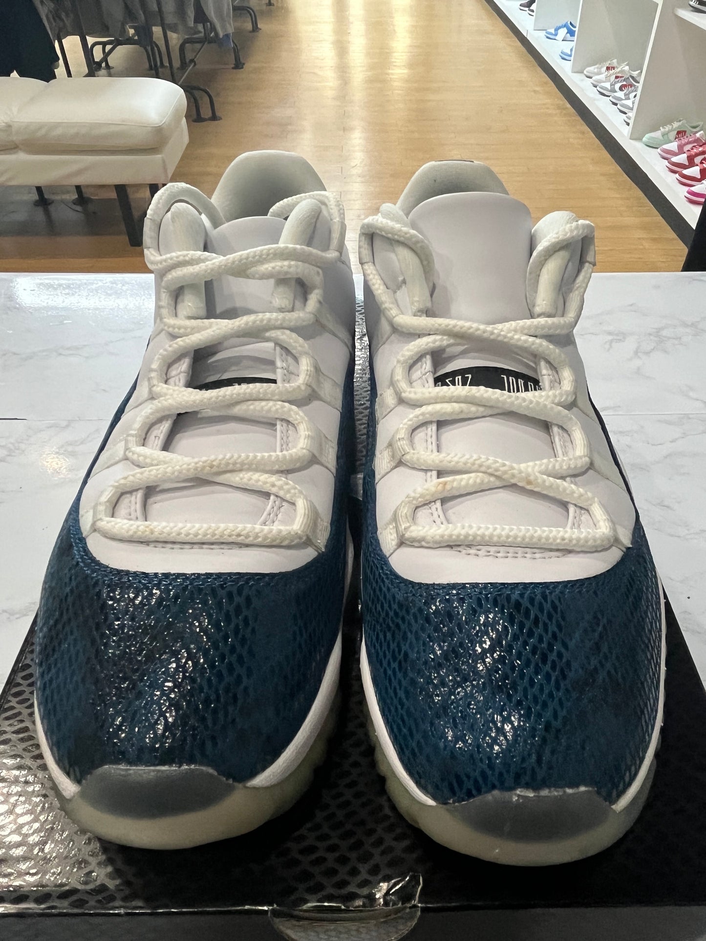 Jordan 11 Retro Low Navy Snakeskin 2019 PRE-OWNED