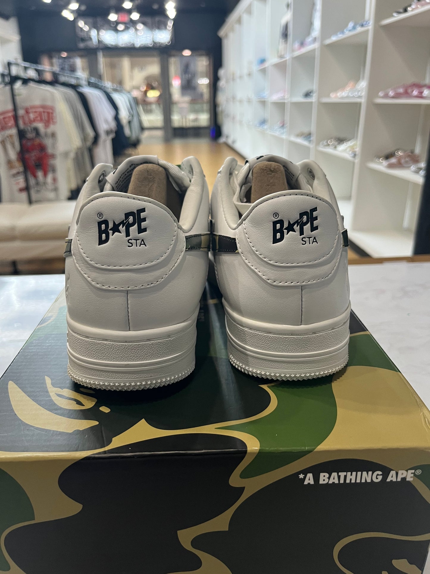 A Bathing Ape Bape Sta Low Camo Green PRE-OWNED