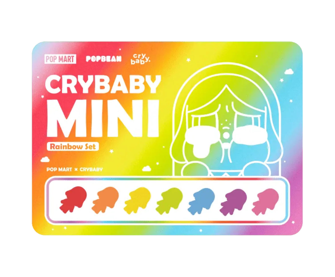 Pop Mart Pop Bean Crybaby Mini Figure Rainbow Set